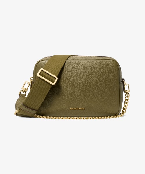 美品　MICHEALKORS マイケルコース　レザーショルダーバッグカメラバッグ MICHAEL KORS ショルダーバッグ COOPER フラップ カメラバッグ