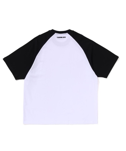A BATHING APE tシャツ ONE POINT RELAXED FIT RAGLAN TEE