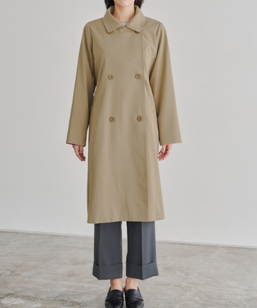 「Pierrot」 トレンチコート S アイボリー レディース_画像4