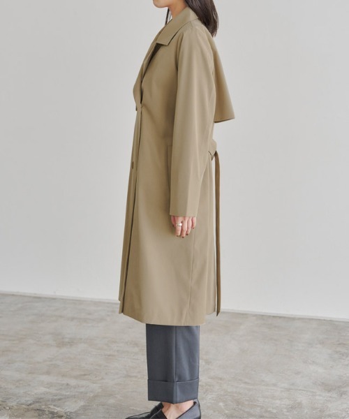 「Pierrot」 トレンチコート S アイボリー レディース_画像5