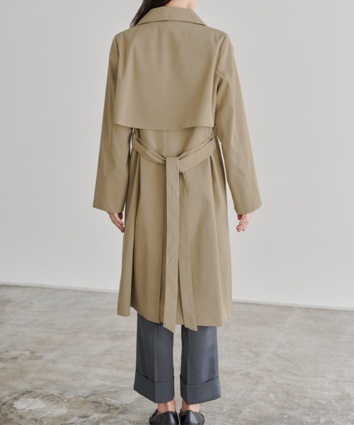 「Pierrot」 トレンチコート S アイボリー レディース_画像6