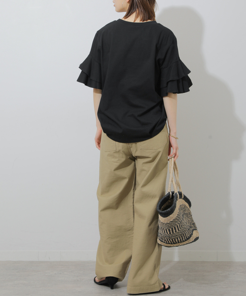 新品ジャーナルスタンダードレリューム　天竺フリルT JOURNAL STANDARD relume｜《WEB限定追加》天竺フリルTEE