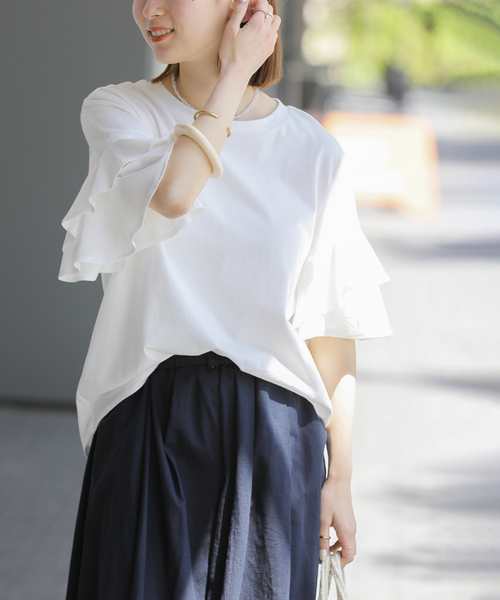 JOURNAL STANDARD relume フリルブラウスセットTシャツ JOURNAL STANDARD relume（ジャーナルスタンダード レリューム