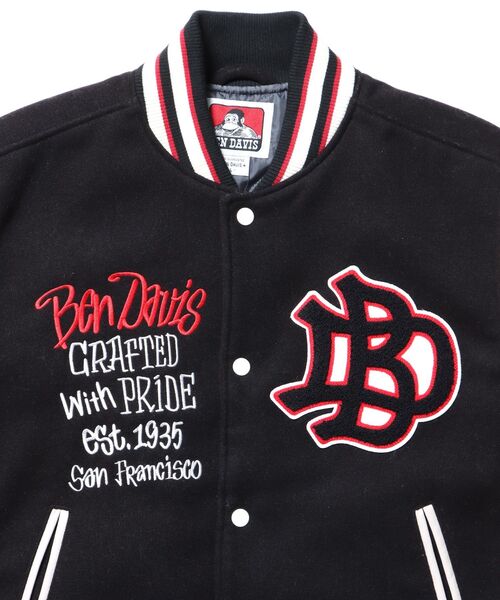 BEN DAVIS/WHITE LABEL スタジャン 「BEN DAVIS（ベンデイビス