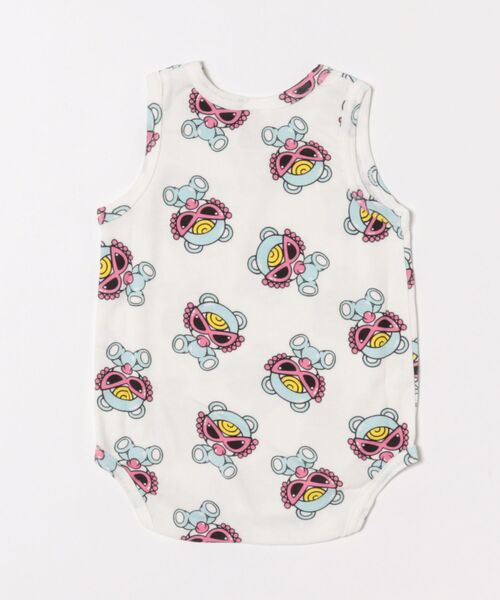 Hysteric Mini テディ　総柄　ロンパ　水色 HYSTERIC MINI ベビー服 ロンパース SWEETY TEDDY MINI総柄
