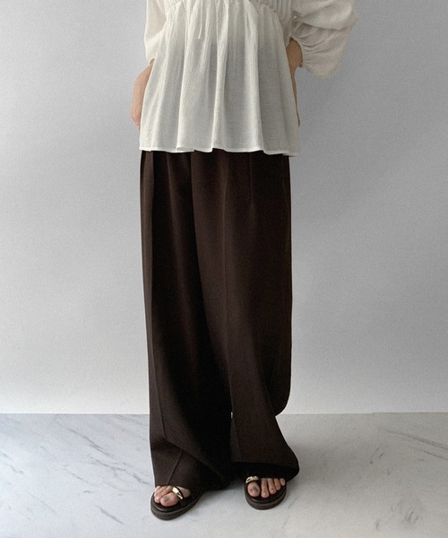 on：nue スラックス パンツ 「on:nue」「5色展開/3サイズ展開