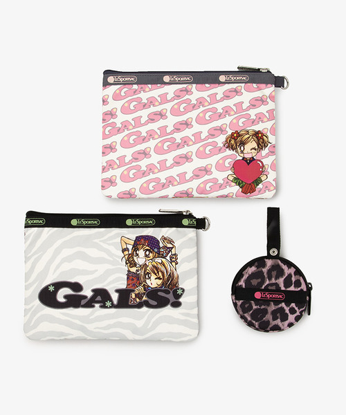 LESPORTSAC GALS! ピンバッジ LeSportsac チャーム 「GALS!」WRISTLET POUCH W/CHARM ウィー