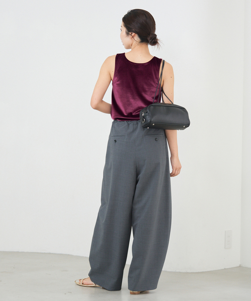 IENA（イエナ） tシャツ スノーベロア ノースリーブ レディース