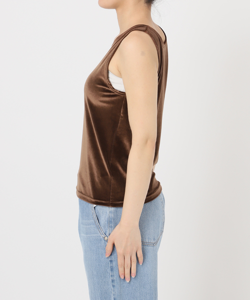 IENA（イエナ） tシャツ スノーベロア ノースリーブ レディース