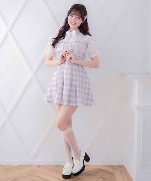 ROJITA（ロジータ） ワンピース 肩ベルトデザインドッキングワンピース