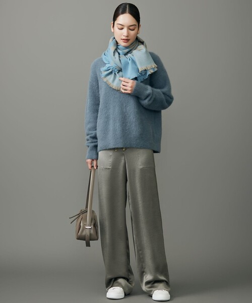 自由区（ジユウク） ニット セーター ヘアリーフォックスプルオーバー