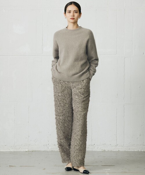 自由区（ジユウク） ニット セーター ヘアリーフォックスプルオーバー