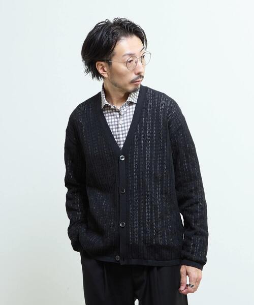 メルローズ☆カーデ コットンメッシュVネックカーディガン】｜MELROSE CLAIRE（メルローズ