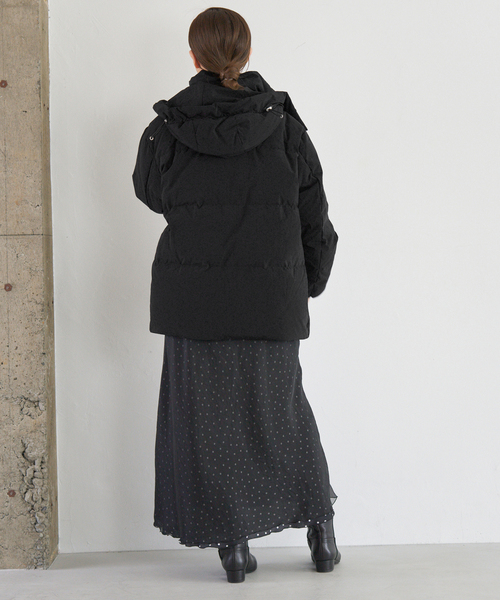 IENA ARTIROSA 撥水ライトパッファーダウン◆ブラック36 ARTIROSA 撥水ライトパッファーダウン（ダウンジャケット）｜IENA