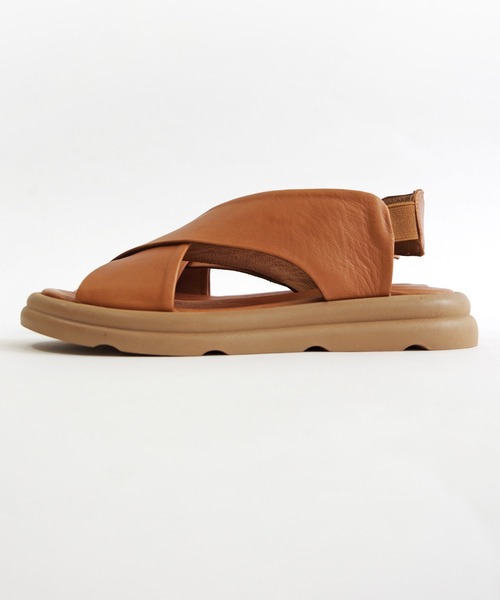 「BUENO」 フラットサンダル 35 シルバー レディース_画像3