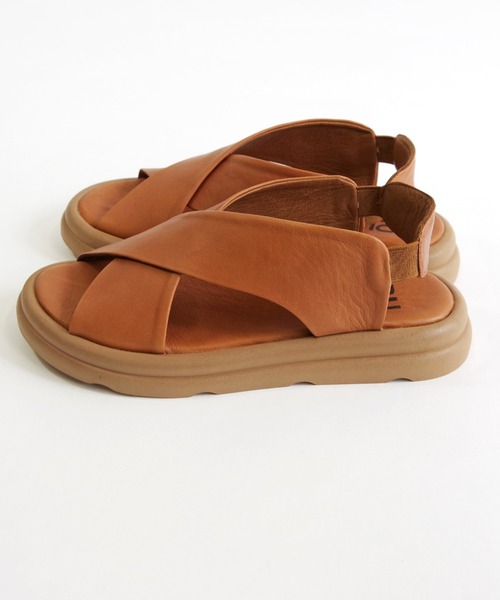 「BUENO」 フラットサンダル 35 シルバー レディース_画像4