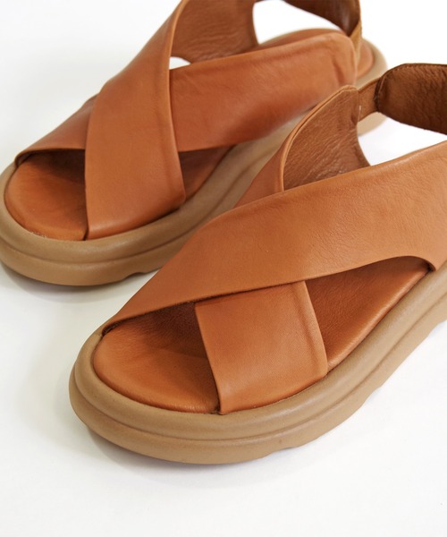 「BUENO」 フラットサンダル 35 シルバー レディース_画像6