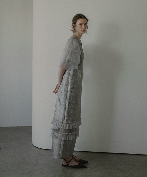 ♥新品 et.UNiVER loose dress パーティードレス 結婚式 M et.UNiVER ドレス Sheer allure dress : ZOZOTOWN Yahoo!店 - 通販