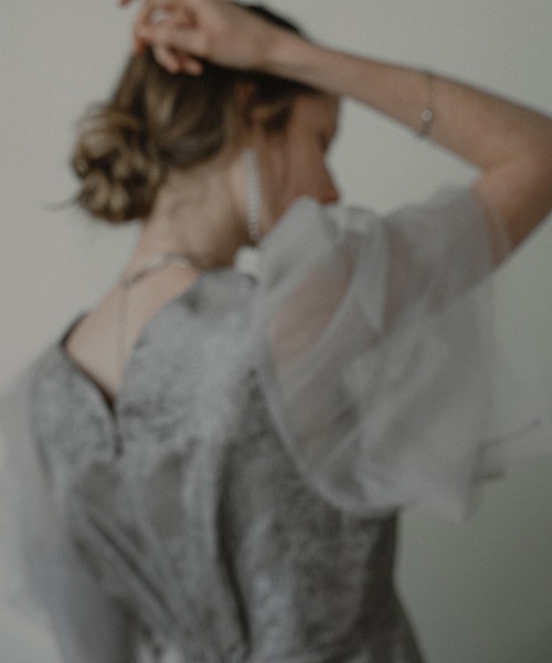 ♥新品 et.UNiVER loose dress パーティードレス 結婚式 M et.UNiVER ドレス Sheer allure dress : ZOZOTOWN Yahoo!店 - 通販