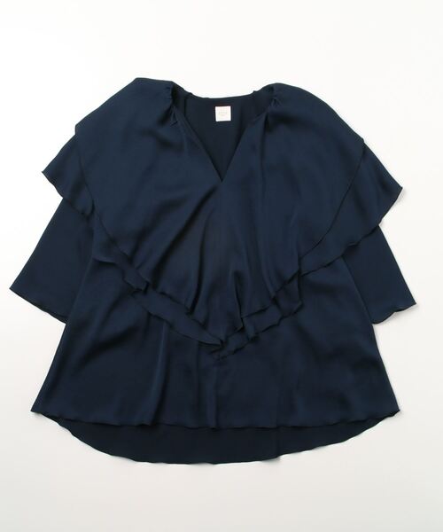 「EFFE BEAMS」 半袖ブラウス 36 ブラック レディース_画像3