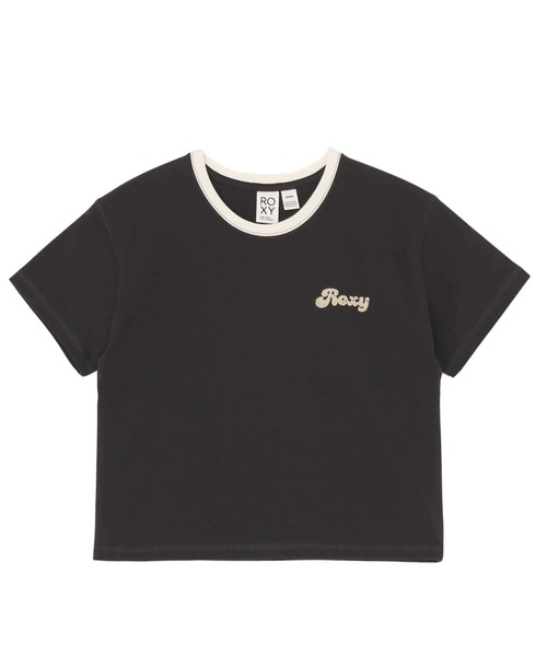 「ROXY」 半袖Tシャツ LARGE ブラック レディース_画像2