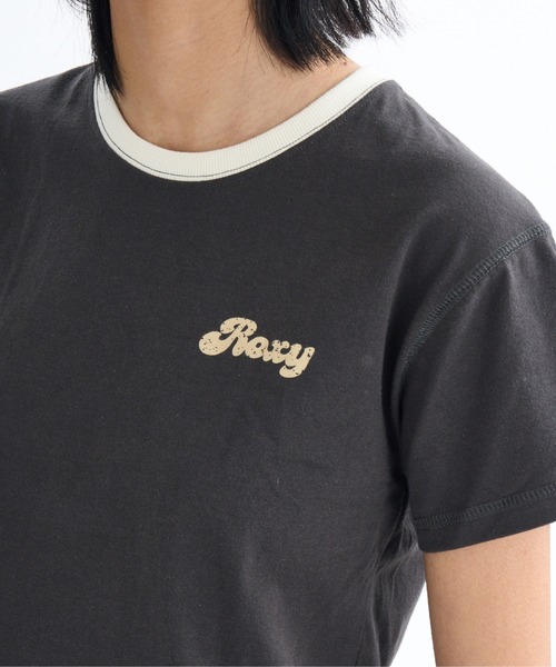 「ROXY」 半袖Tシャツ LARGE ブラック レディース_画像7