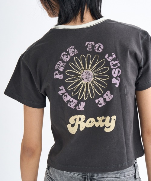 「ROXY」 半袖Tシャツ LARGE ブラック レディース_画像8