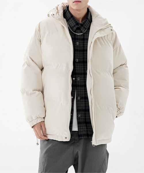 LFM(U) ダウンジャケット ベージュ ルイルエブティック RUIRUE BOUTIQUE フォックスファーシャーリング