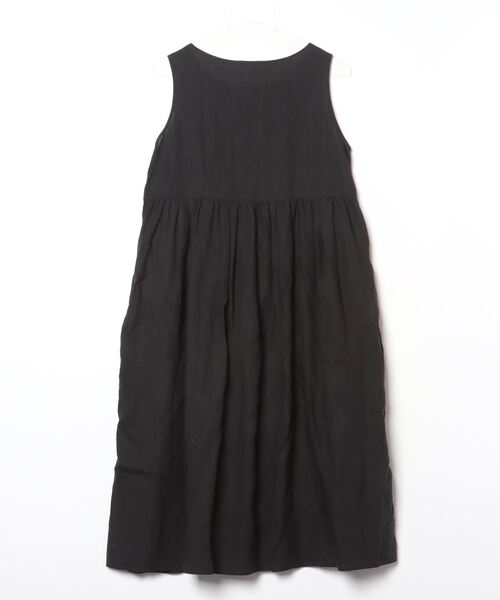 「LE GLAZIK」 ノースリーブワンピース 36 ブラック レディース_画像2