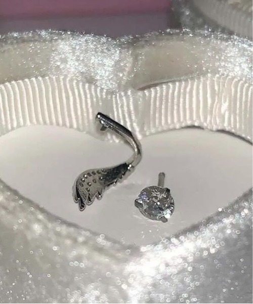 B.I.D. ピアス 「レディース デザインダイヤピアス 軟骨ピアス(BDS