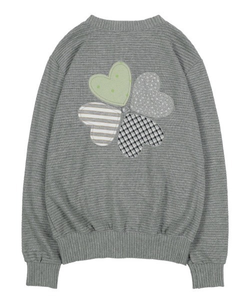 FANCY CLUB クローバーパッチワークカーディガン 新品 FANCY CLUB（ファンシークラブ） カーディガン 「FANCY CLUB」CLOVER