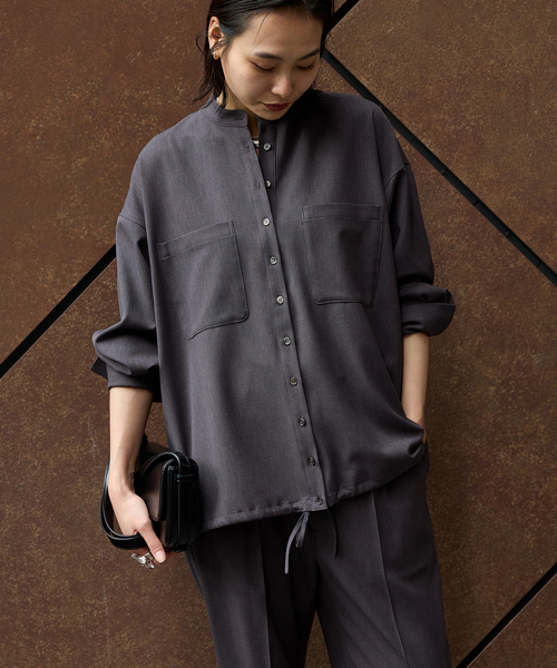 ボリュームシャツⅡ サックス ボリュームシャツⅡ サックス