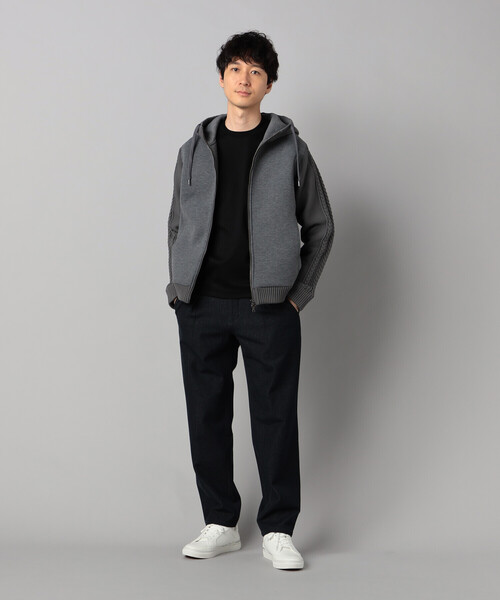 COMME CA MEN（コムサメン） パンツ 尾州産裏起毛 2WAYストレッチ