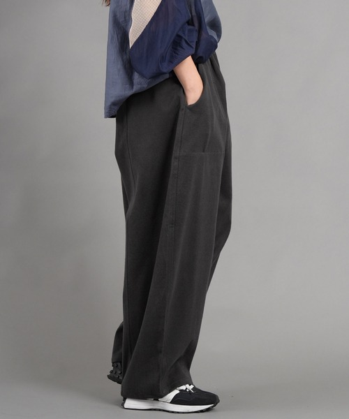 WORKS パンツ フラノタイプ 合繊ツイル起毛 コクーンパンツ レディース