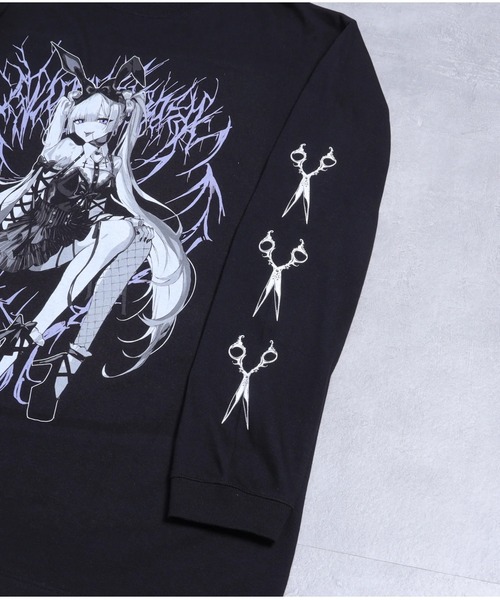 Amilige（アミリージュ） tシャツ Lilith RabbitプリントロングTシャツ