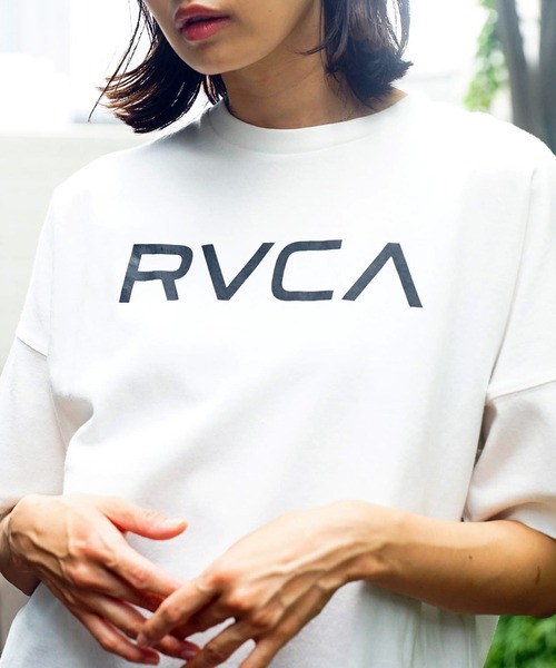 「RVCA」 半袖Tシャツ SMALL グリーン レディース_画像2