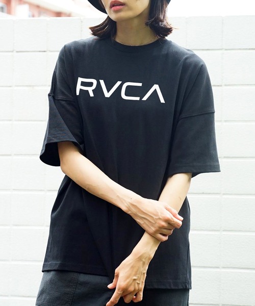 「RVCA」 半袖Tシャツ SMALL グリーン レディース_画像3