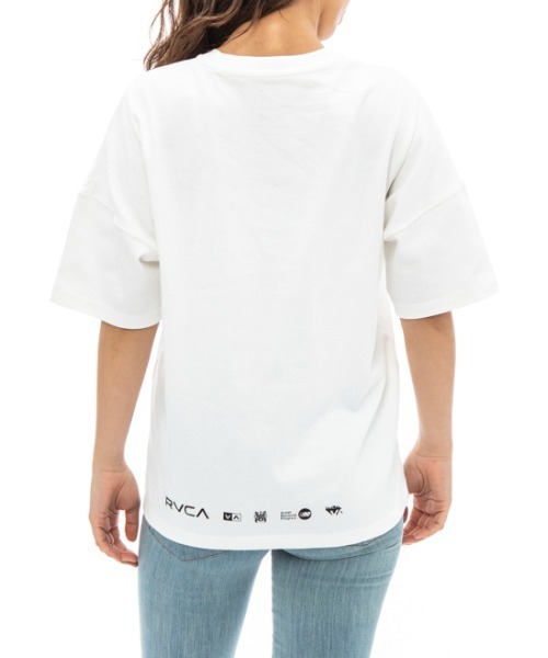 「RVCA」 半袖Tシャツ SMALL グリーン レディース_画像9