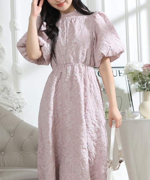 「Lace Ladies」 半袖ワンピース S ピンク レディース_画像3