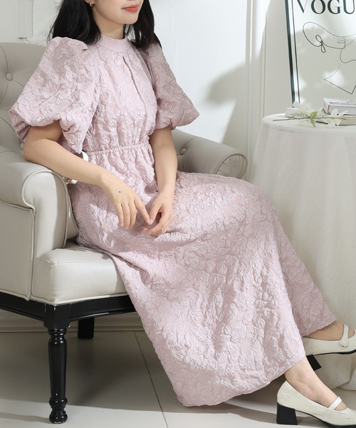 「Lace Ladies」 半袖ワンピース S ピンク レディース_画像5