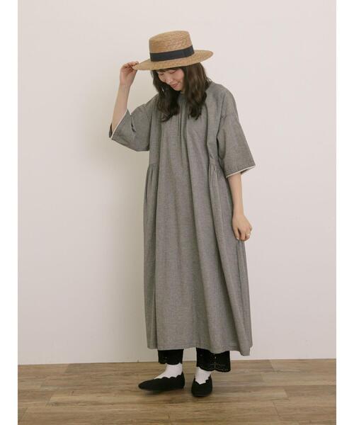 Samansa Mos2（サマンサモスモス） 半袖ワンピース S ラベンダー