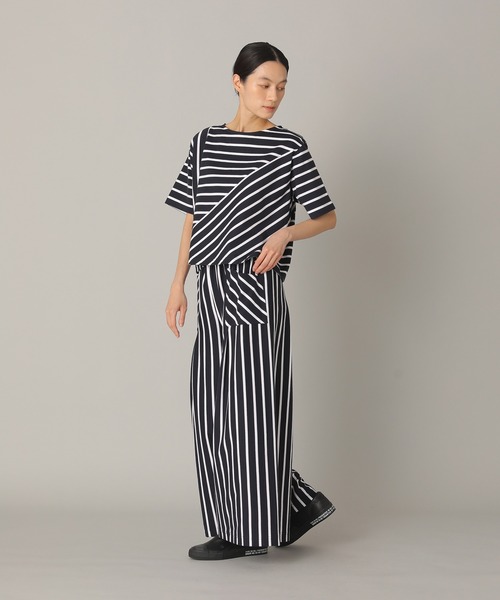 「ZUCCa」 半袖カットソー M size ネイビー レディースの画像