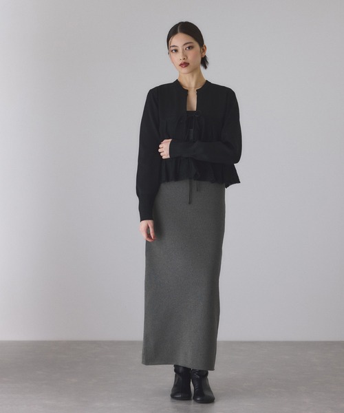 ADAM ET ROPE'（アダムエロペ） ワンピース フォルムカーディガン