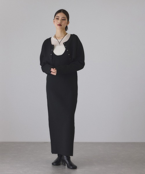 ADAM ET ROPE'（アダムエロペ） ワンピース フォルムカーディガン