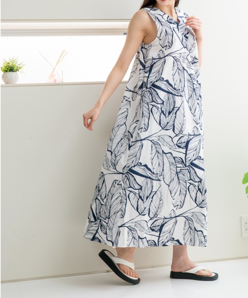 「a lot of love」 ノースリーブワンピース FREE グリーン レディース_画像6