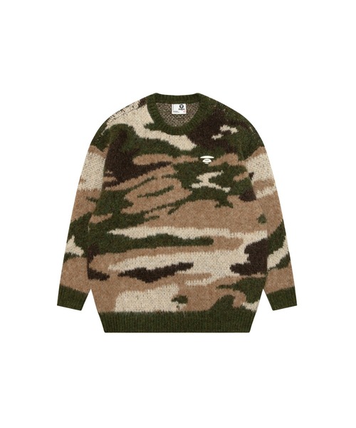 【美品】A BATHING APE ニット レディースM〜L AAPE BY A BATHING APE（エーエイプバイアベイシングエイプ） ニット