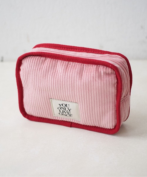 Discoat（ディスコート） ポーチ 「推し活対応」コーデュロイパデッド