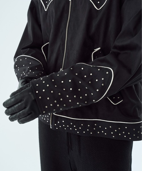 コート ジャケット Fake suede western studs jacket / フェイク