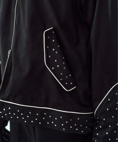 コート ジャケット Fake suede western studs jacket / フェイク