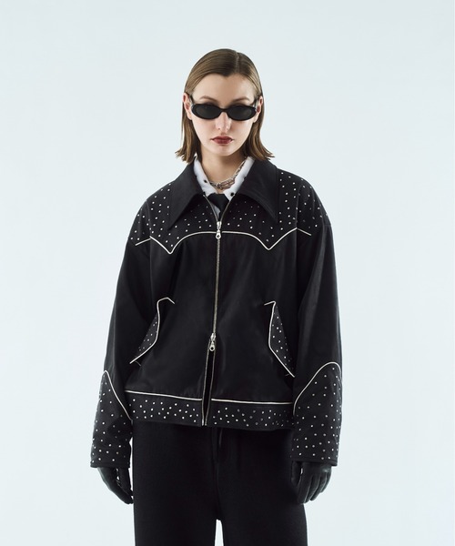 コート ジャケット Fake suede western studs jacket / フェイク